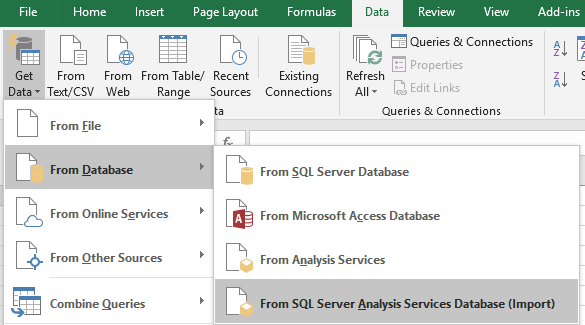 Excel-2016-Connection